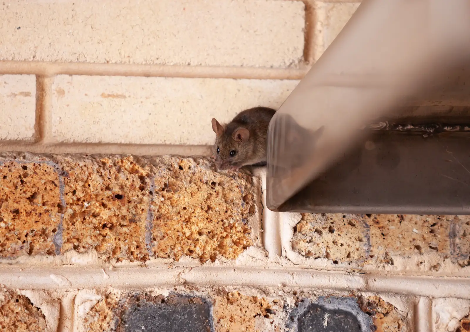 Rodent entry gap at a structure's base — the skirting and penetration gaps that let rats under Leesburg FL manufactured homes